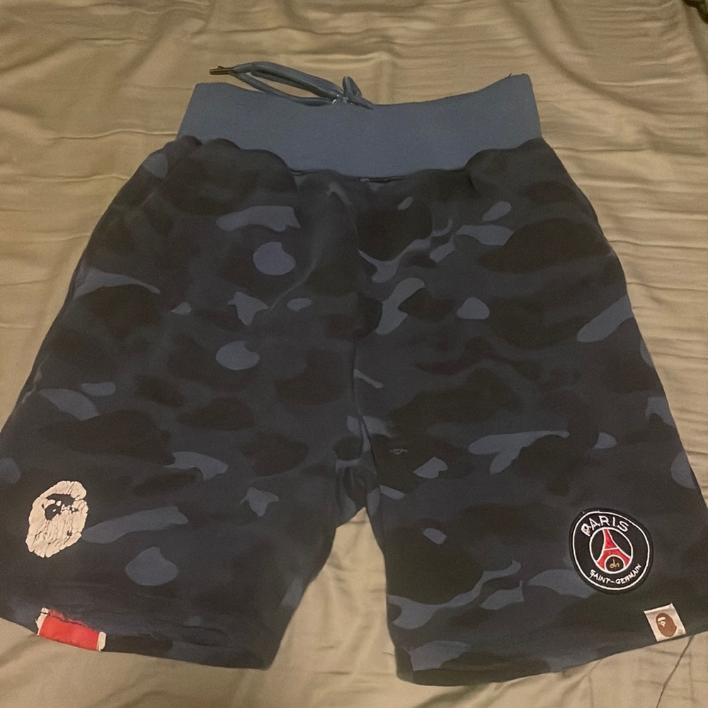 Bape X PSG Shorts